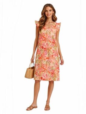 Nicole Miller ($180) New York Floral Linen Dress - PTP 22